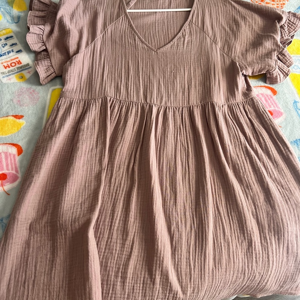 Madewell Mauve Mini Dress